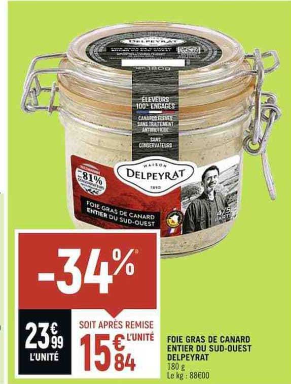 foie gras de canard entier du sud-ouest delpeyrat