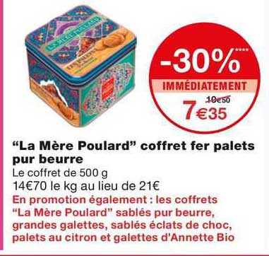 "la mère poulard" coffre fer palets pur beurre