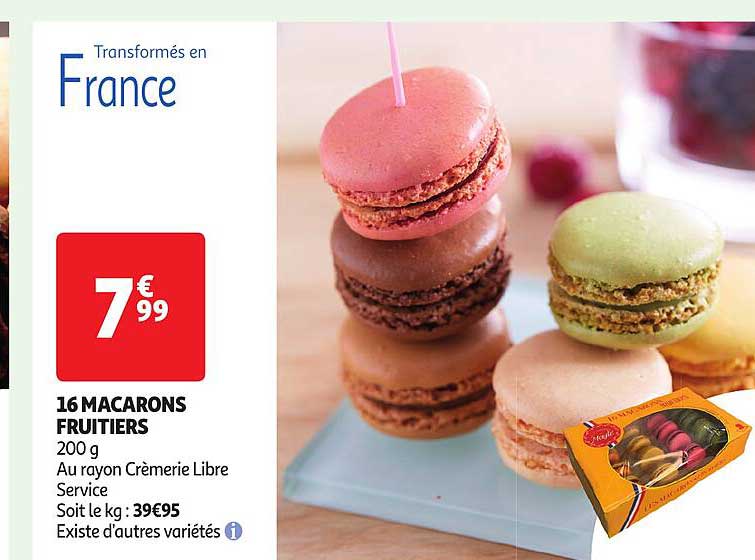 16 Macarons Fruitiers