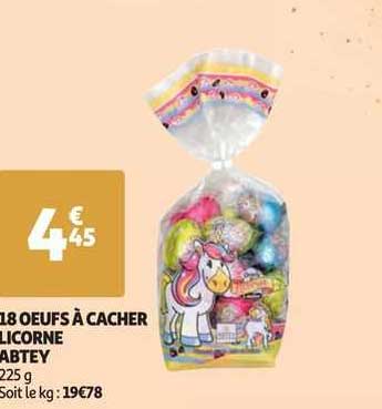 18 œufs à cacher licorne abtey
