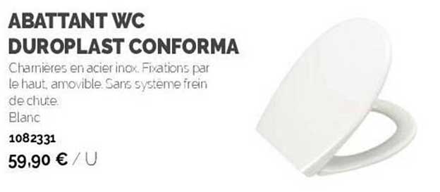 abattant wc duroplast conforma