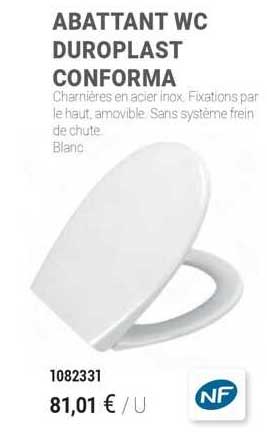 abbatant wc duroplast conforma