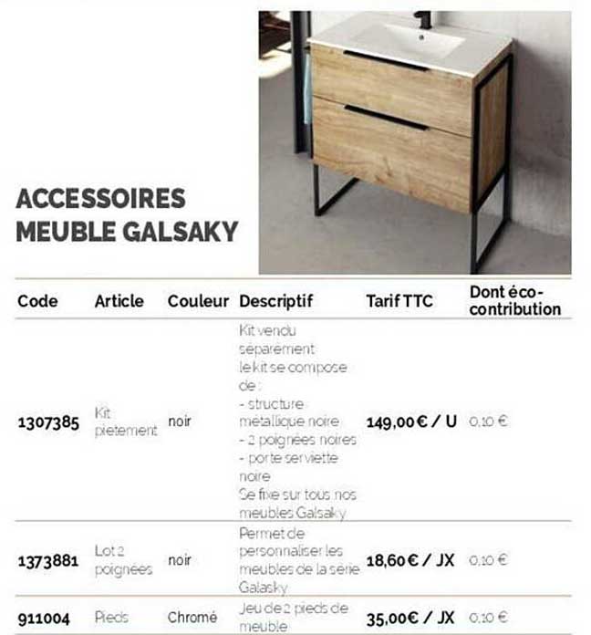 Accessoires Meuble Galsaky