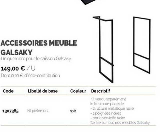 Accessoires Meuble Galsaky