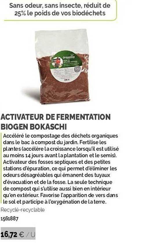 activateur de fermentation biogen bokaschi
