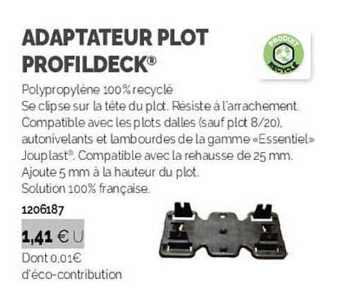 adaptateur plot profildeck