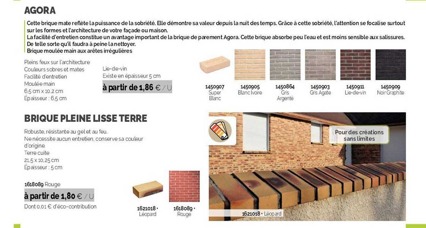 agora, brique pleine lisse terre