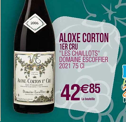 aloxe corton 1er cru "les chaillots" domaine escoffier 2021