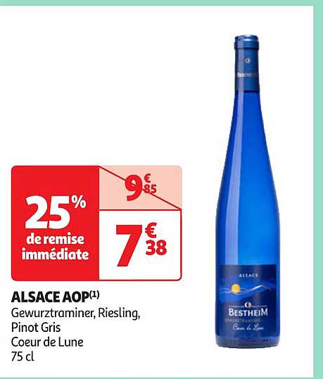 alsace aop gewurztraminer, riesling, pinot gris