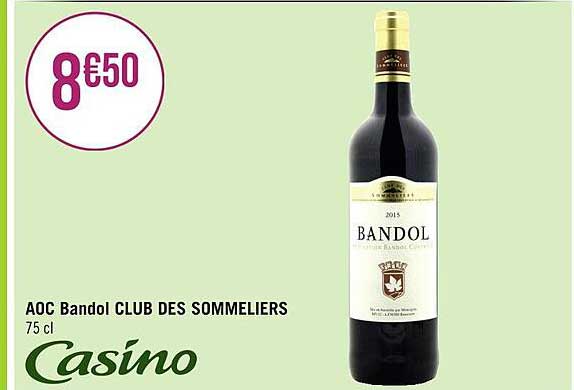 Aoc Bandol Club Des Sommeliers