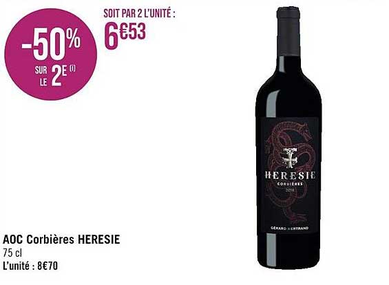 Aoc Corbières Heresie