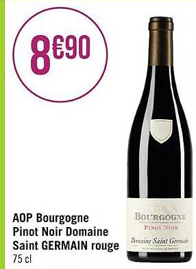 aop bourgogne pinot noir domaine saint germain rouge