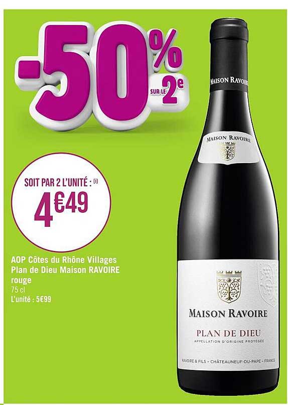 Aop Côtes Du Rhône Villages Plan De Dieu Maison Ravoire Rouge