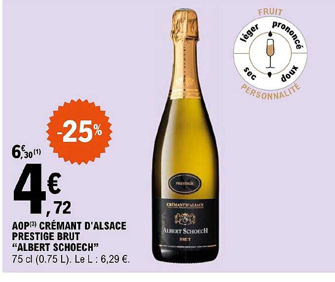 aop crémant d'alsace prestige brut "albert schoech"