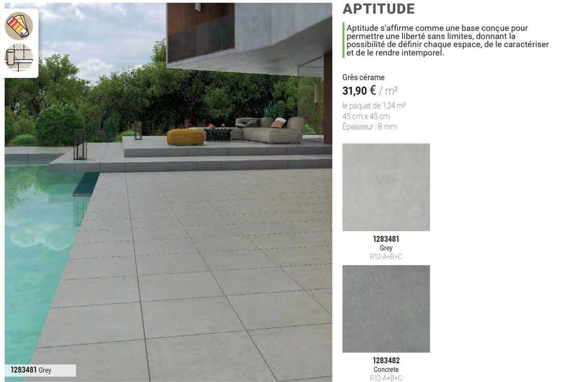 apititude grès cérame