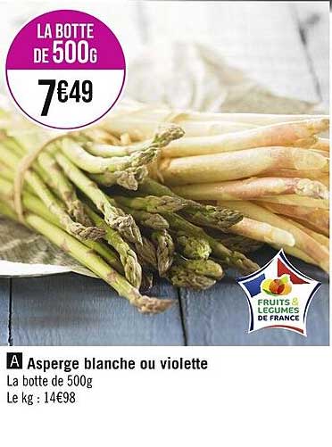 asperge blanche ou violette