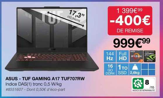 asus - tuf gaming a17 tuf707rw