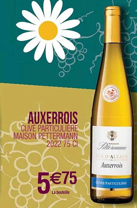 auxerrois cuvé particulière maison pettermann 2022