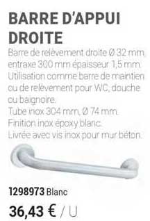 barre d'appui droite