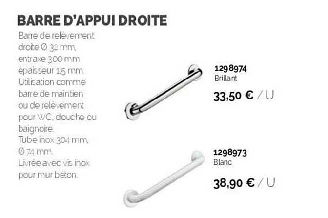 barre d'appui droite