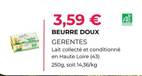 Beurre Doux Gerentes