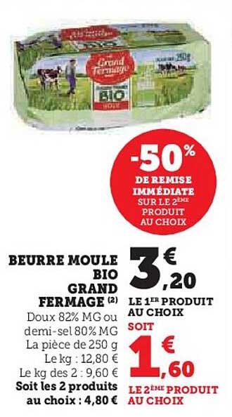 beurre moule bio grand fermage