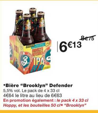bière "brooklyn" defender