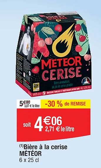 Bière à La Cerise Météor