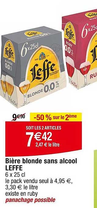 Bière Blonde Sans Alcool Leffe