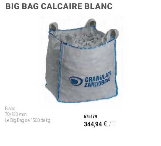 big bag calcaire blanc