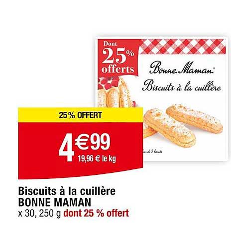 biscuits à la cuillère bonne maman