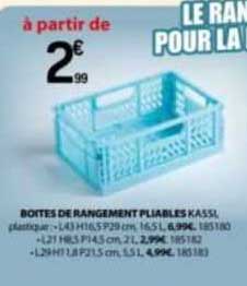 boites de rangement pliables kassl
