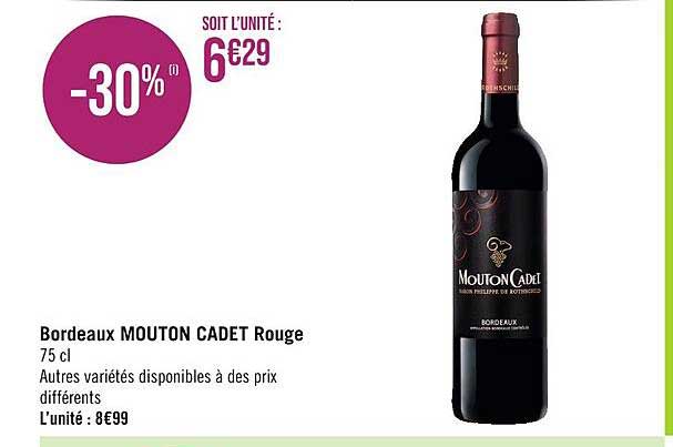 bordeaux mouton cadet rouge