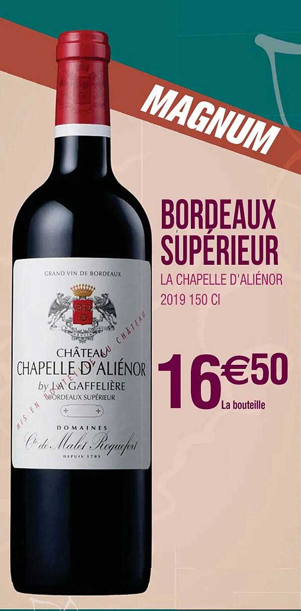bordeaux supérieur la chapelle d'aliénor