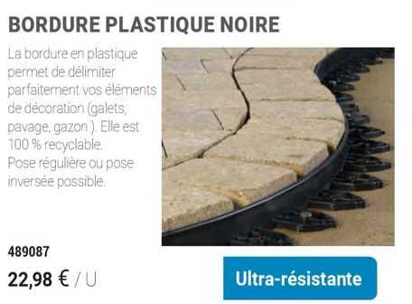 Bordure Plastique Noire