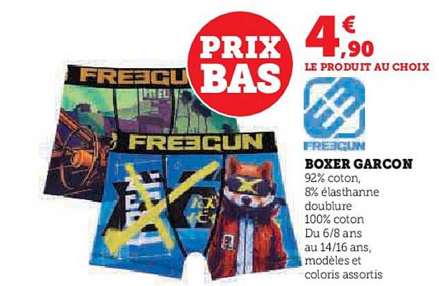 Boxer Garçon Freegun