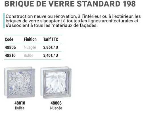 Brique De Verre Standard 198