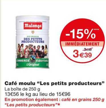 café moulu "les petits producteurs"