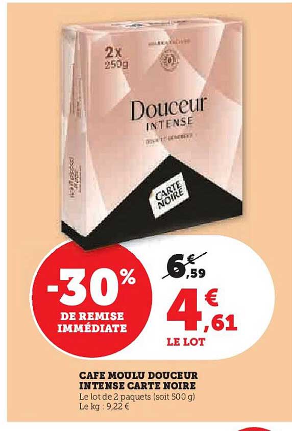 Café Moulu Douceur Intense Carte Noire