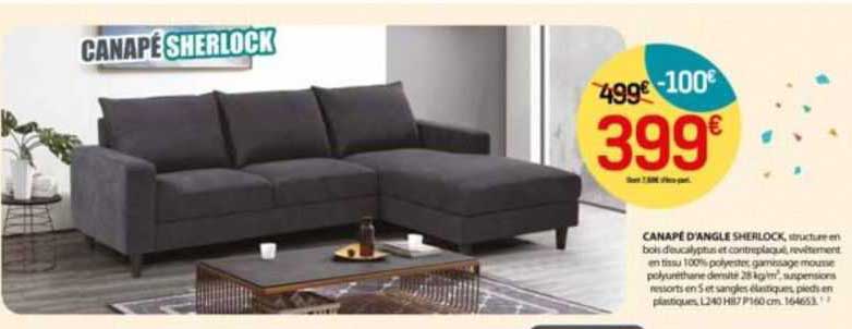 canapé d'angle sherlock