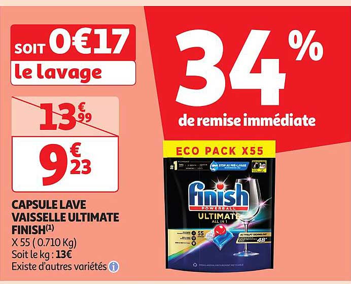 Capsule Lave Vaisselle Ultimate Finish
