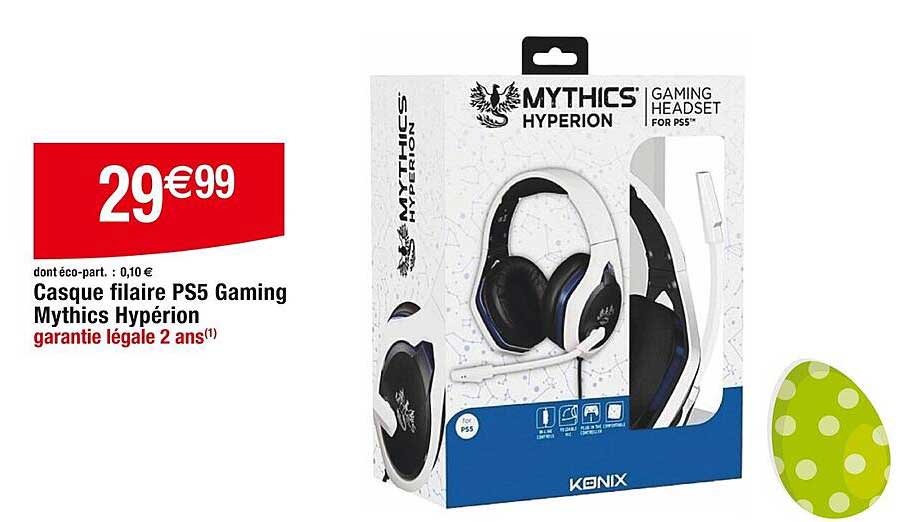 casque filaire ps5 gaming mythics hypérion