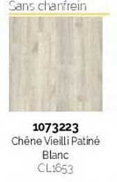 chêne vieilli patiné blanc