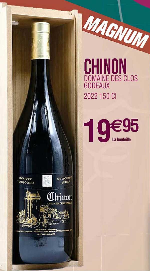 chinon domaine des clos godeaux 2022 150 cl