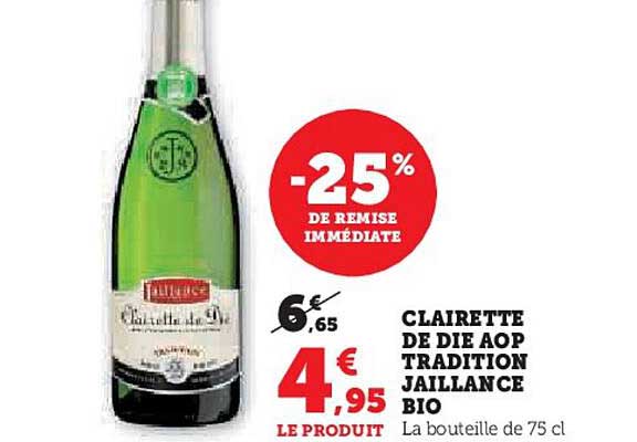 clairette de die aop tradition jaillance bio