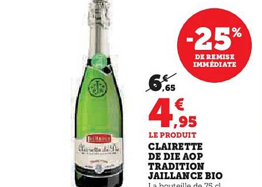 clairette de die aop tradition jaillance bio