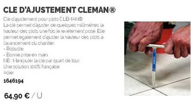 clé d'ajustement cleman