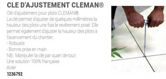 cle d'ajustement cleman