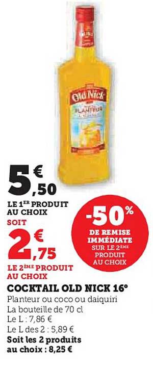 cocktail old nick 16°