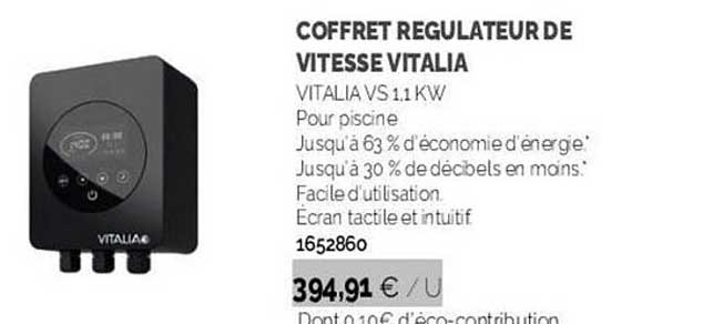 coffret regulateur de vitesse vitalia